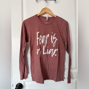 Soft Pink Long Sleeve Top